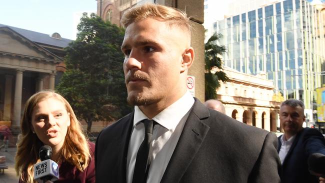 Jack de Belin’s lawyer said the ban made the NRL star “virtually unemployable”.