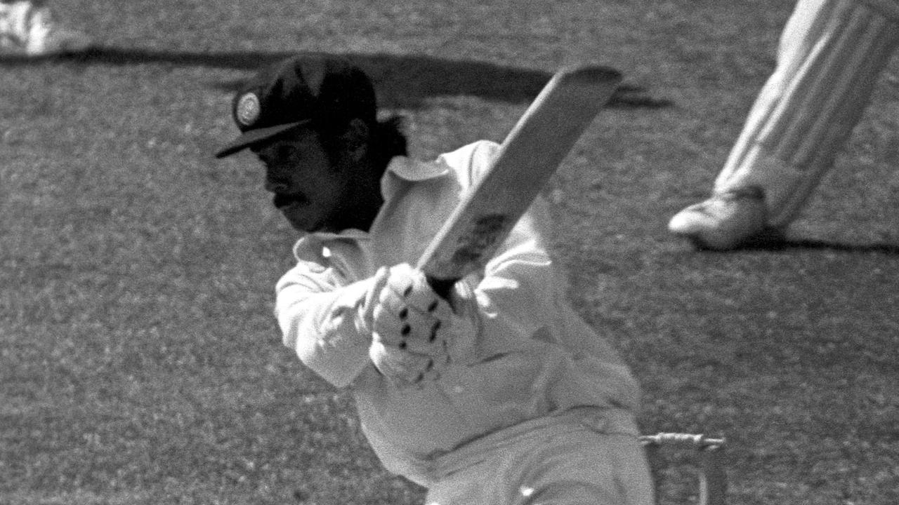 Bandula Warnapura hits a boundary off Australian all-rounder Doug Walters. Photo by S&amp;G/PA Images via Getty Images