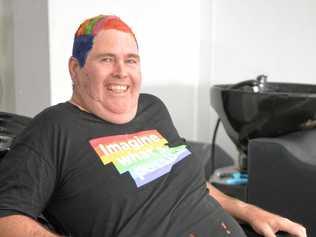 COLOURFUL TRIP: Noel Cuskelly from Bundaberg won Endeavor's Imagine What's Possible Competition and will be heading to Sydney for Mardi Gras. Picture: Geordi Offord