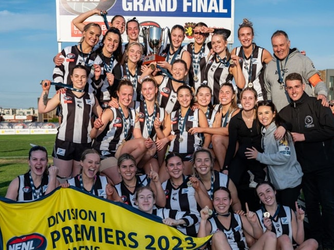 Montmorency wins the 2023 women's Division 1 NFNL grand final. Picture: NWM Studios