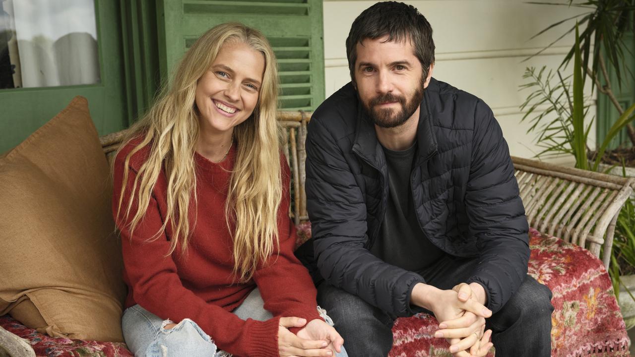 Palmer and Sturgess play former lovestruck teenagers who reconnect through music. Picture: BINGE / Joel Pratley