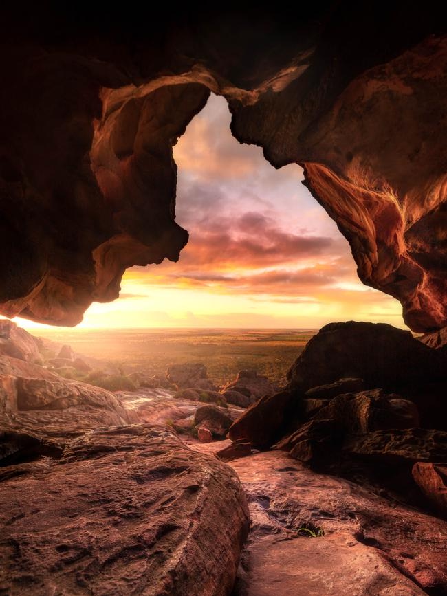 A cliff’s edge overlooking a valley. Picture: Jarrod Andrews