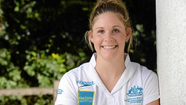 Ipswich Olympic swimmer Leah Neale has set a personal best time leading the Aussie relay team. Picture: David Nielsen