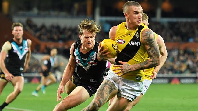 Dustin Martin leads Richmond’s second-half fightback in Round 15.