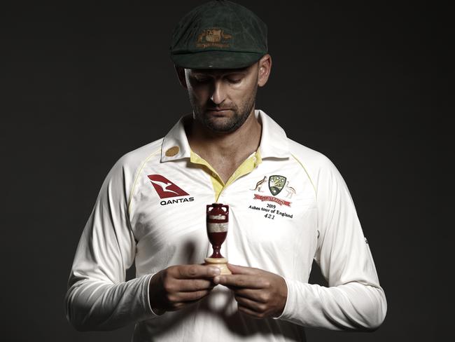 BIRMINGHAM, ENGLAND - JULY 28: Nathan Lyon of Australia poses during the Australia Ashes Squad Portrait Session on July 28, 2019 in Birmingham, England. (Photo by Ryan Pierse/Getty Images)