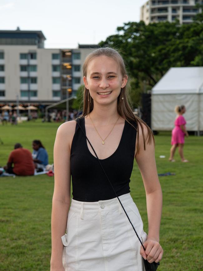 DARWIN, AUSTRALIA Sunday, 31 December, 2023:DARWIN NEW YEARS EVE 2023 Bailey Skillington pose for a photo at Darwin Waterfront. Picture: Pema Tamang Pakhrin