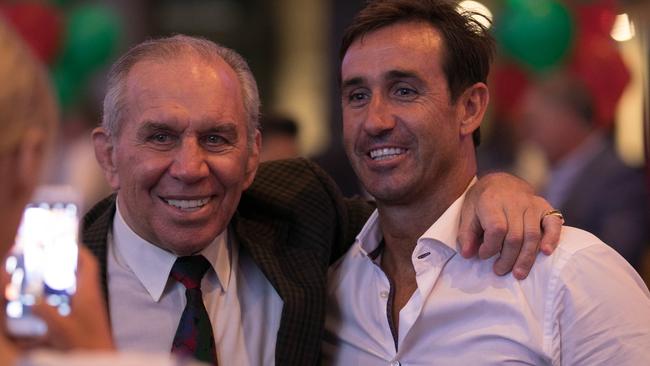 League legends John Sattler and Andrew Johns.