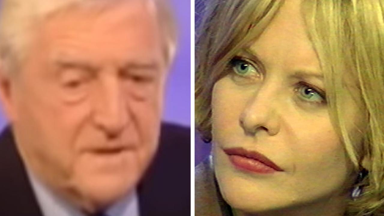 Michael Parkinson and Meg Ryan.