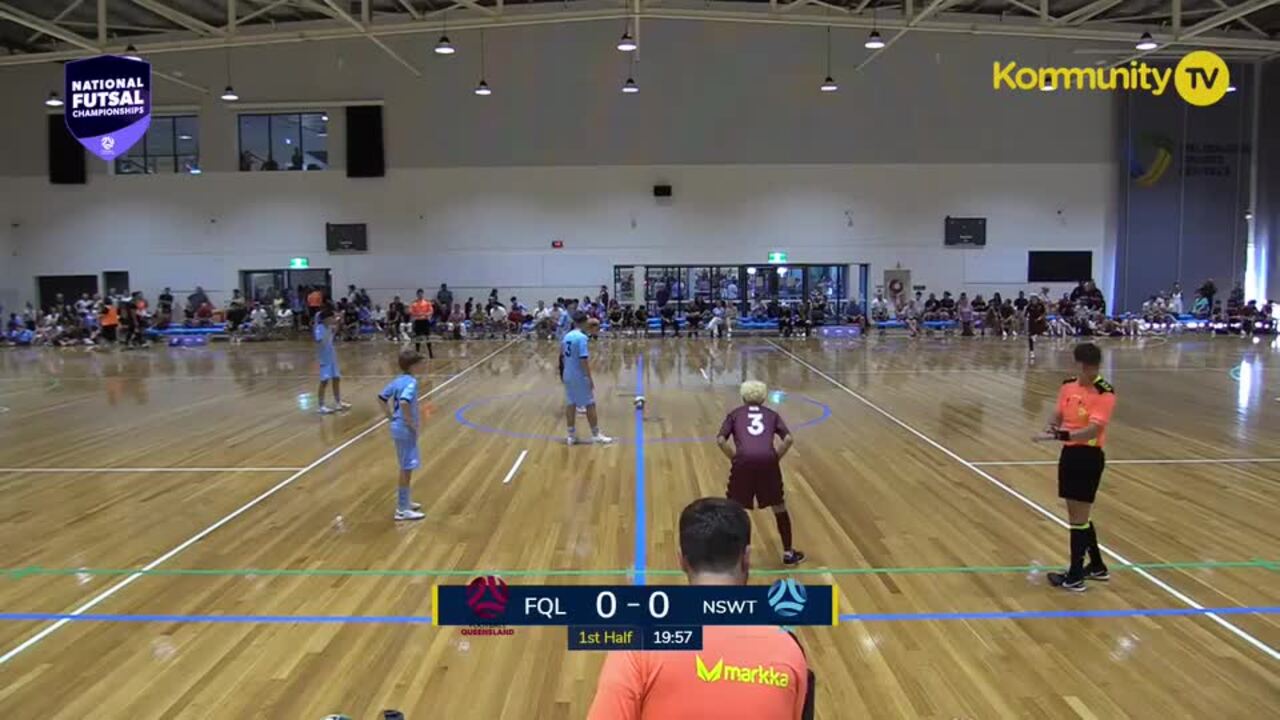 Replay: Football Queensland v Football NSW Thunder (U14 Boys SF)—2025 National Futsal Championships Day 4