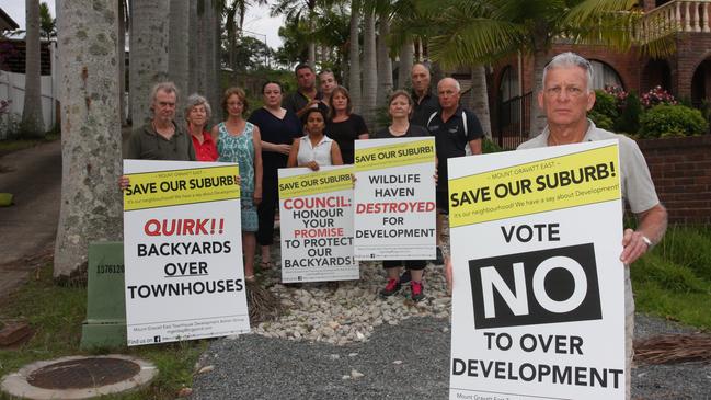 Mt Gravatt East residents are rallying to stop a proposed townhouse development. Photo: Kristy Muir