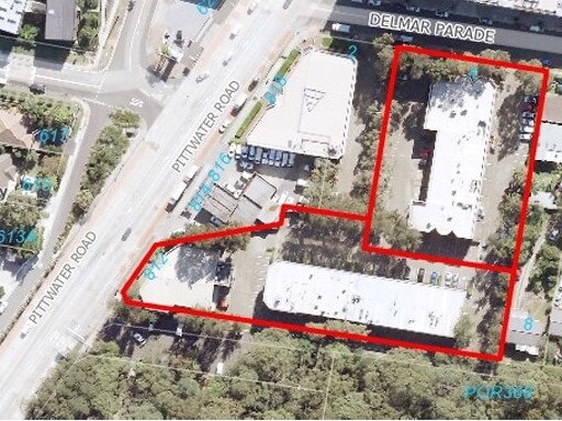 Location of the Casa Delmar apartment development at Dee Why. Picture: Landmark Group