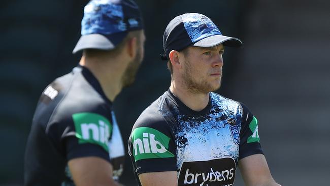 NSW's Luke Keary during NSW State of Origin training at Morry Breen Oval, Kanwal. Picture: Brett Costello