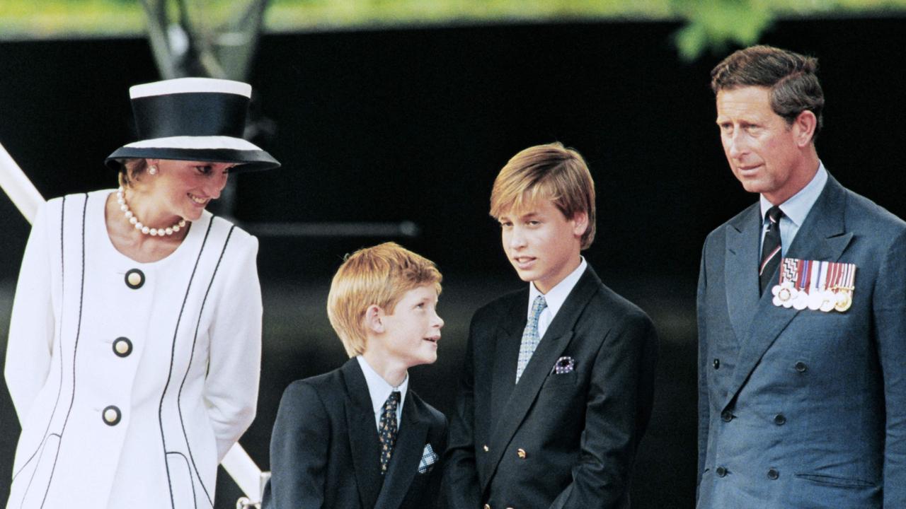 Prince Charles, Princess Diana and their children in 1995. Picture: Johnny Eggitt/AFP