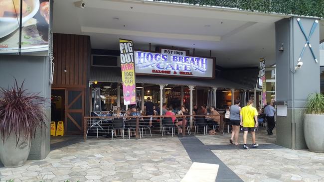 The Hog's Breath Cafe outlet at Tuggerah was placed into liquidation on Friday.