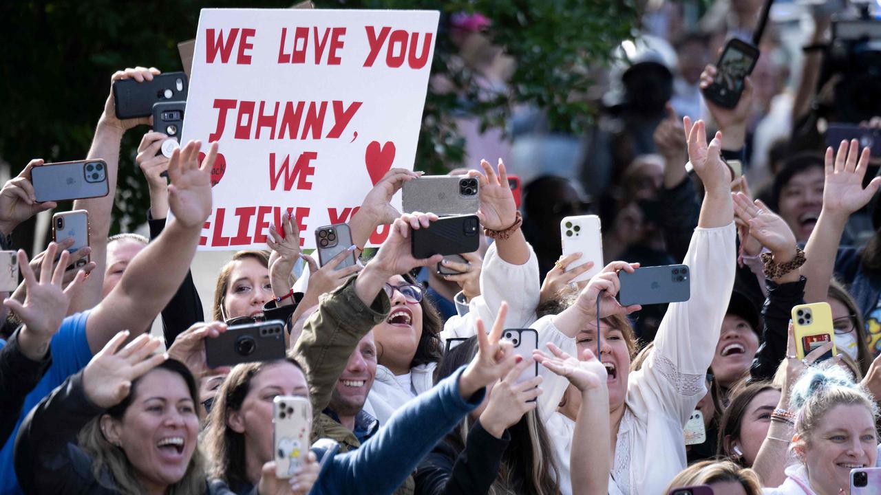 University of Michigan sociologist Dr Nicola Bedera told news.com.au it was not surprising so many survivors have spoken out in support of Depp. Picture: Brendan Smialowski/AFP