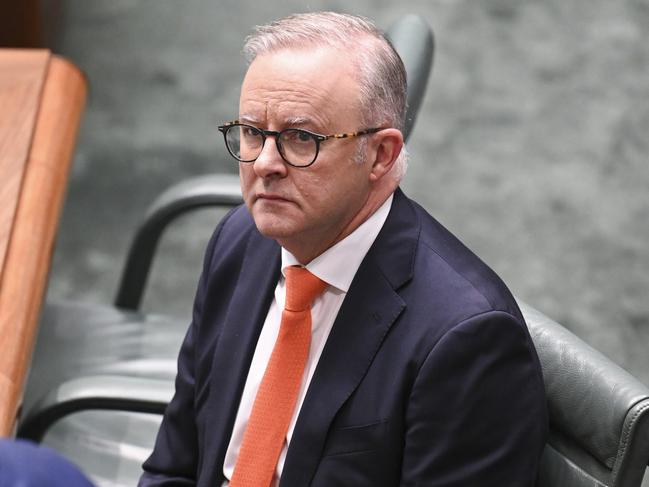 CANBERRA, Australia - NewsWire Photos - October 9, 2024: Prime Minister Anthony Albanese during Question Time at Parliament House in Canberra. Picture: NewsWire / Martin Ollman