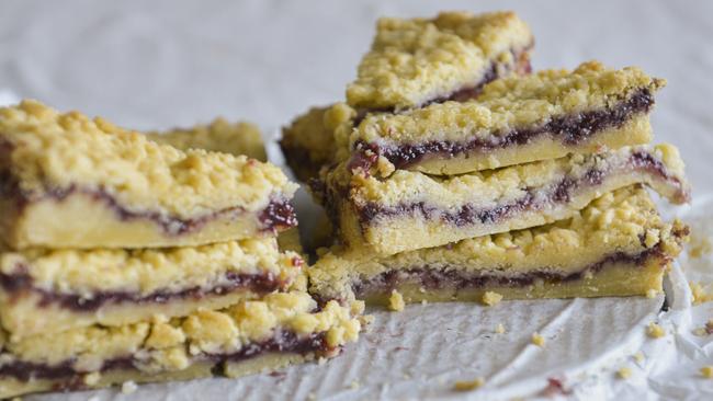 Sweet treat: Raspberry shortbread prepared by Jeremy Vincent. Picture: Dannika Bonser