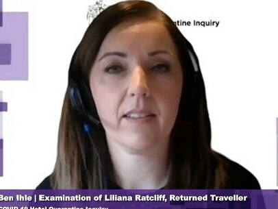 Returned traveller Liliana Ratcliff says the security guards did not understand infection control.