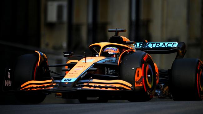 Daniel Ricciardo of Australia on track during qualifying ahead of the F1 Grand Prix of Azerbaijan.