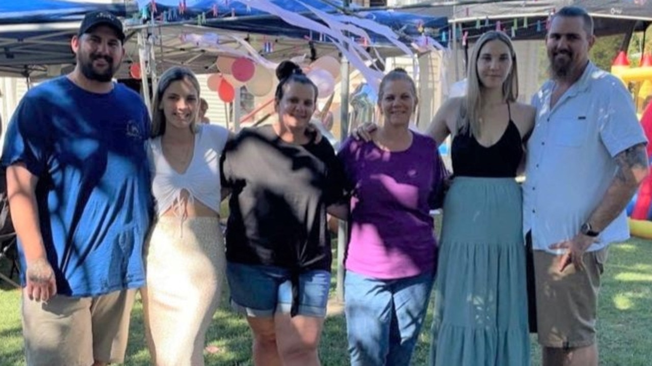 Marnee Millan (second from left) with siblings Adam, Jessica, Lexie and Rieck and mum Denise.