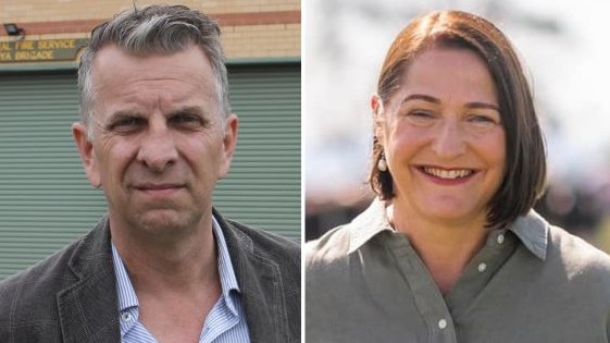 Andrew Constance and Fiona Phillips are heading into round two in 2025. Picture: Left, Tom McGann, Right, Supplied