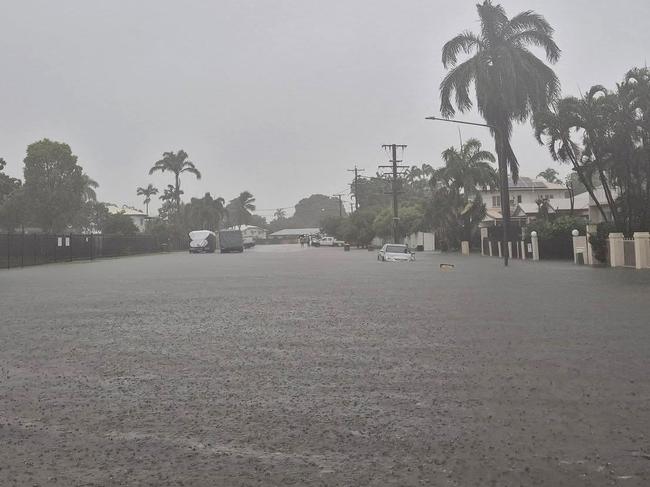 John Wilkinson, from Townsville shows the flooding event in his area. Picture: Facebook