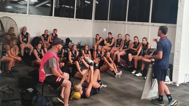 Disappointed after the loss, but what a season Tweed Coolangatta had. Coach Dave Palmucci addressed his girls.