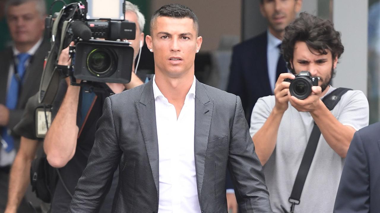 Cristiano Ronaldo arrives for his Juventus medical.