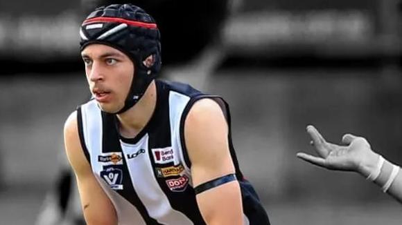 Ethan Hein will be back next year for Castlemaine after playing well this season for the Magpies. Picture: Castlemaine Football Netball Club.