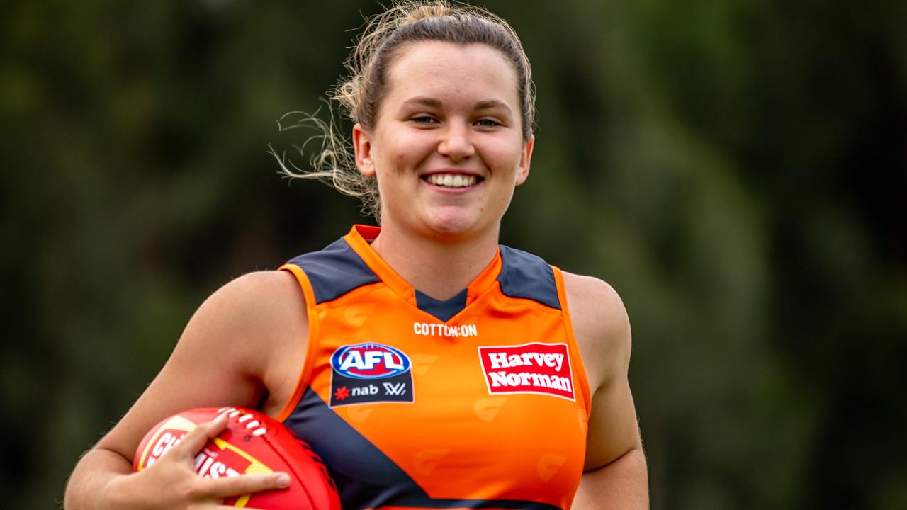 AFLW Giants player Alyce Parker is living her dream with the Sydney club she played with last season as a rookie. Pic: AAP/Monique Harmer.