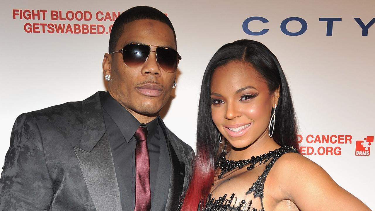 Nelly and Ashanti in 2012, a year before they first broke up. Picture: Getty