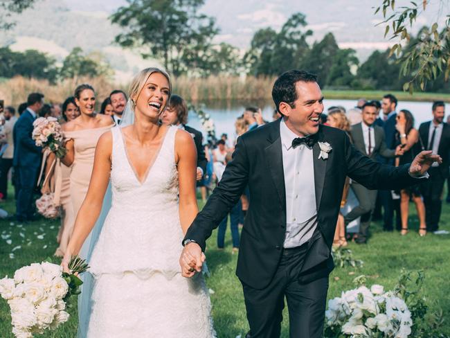 The wedding of TODAY news presenter, Sylvia Jeffreys to 60 Minutes reporter, Peter Stefanovic.