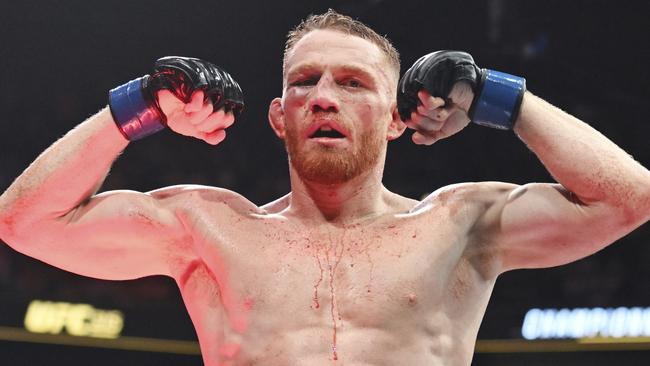 Jack Della Maddalena is the new UFC welterweight champion. (Graham Hughes/The Canadian Press via AP)