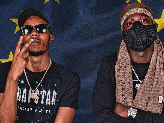 Facebook pictures of Skengdo x AM. London’s Metropolitan Police tried to put their foot down in 2018, charging drill rap duo Skengdo x AM with breaching an injunctionby playing their song Attempted 1.0 at a concert., Source:, https://www.facebook.com/SkengdoxAM/photos