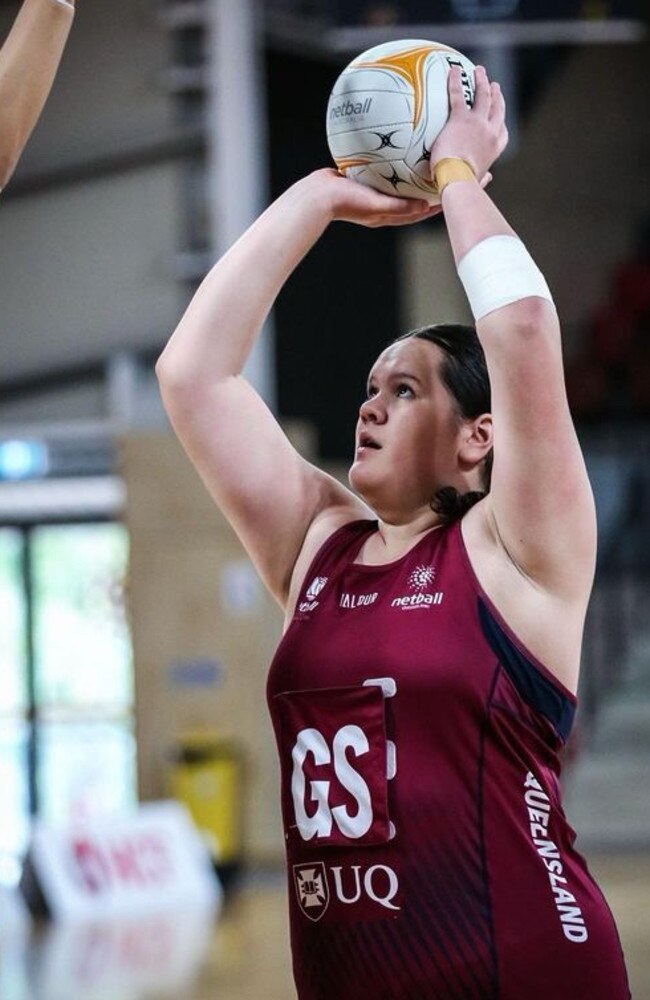 Tia Crombie for Queensland (QLD) netball 2023