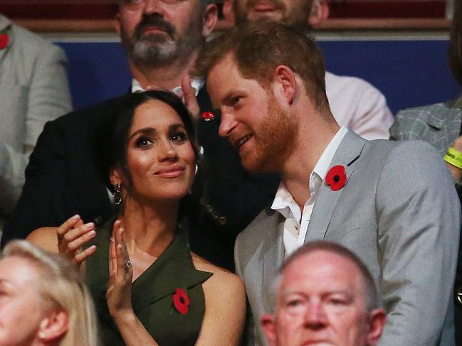 The couple at the Closing Ceremony of the Invictus Games in Sydney last year. Picture: Sam Ruttyn