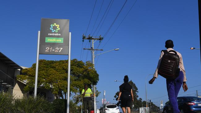 A Centrelink office in Logan south of Brisbane. Picture: AAP