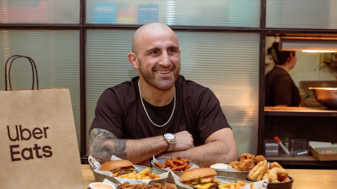 Uber Eats ambassador Alex Volkanovski has plenty of options on the table.