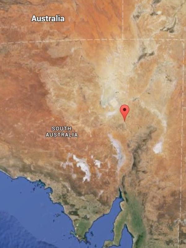 Marree, in outback South Australia. Picture: Google Maps