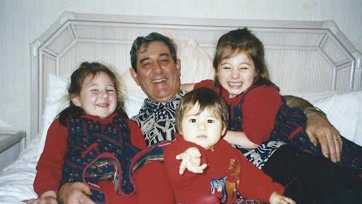 Franco Berlusconi and his three daughters Stefania, Isabella and Chiara.