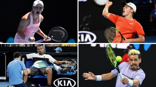 Ash Barty, Alex de Minaur, Nick Kyrgios and Alex Bolt enjoyed plenty of highs and lows throughout the Australian Open.