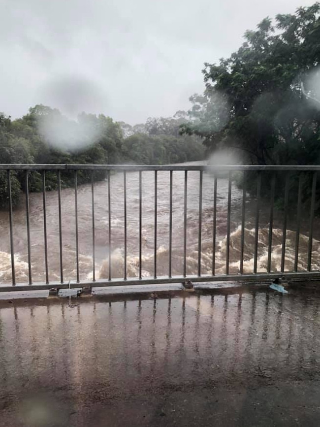 Flooding at Toongabbie Creek from Powers Rd. Picture: Geanette Saad/Facebook