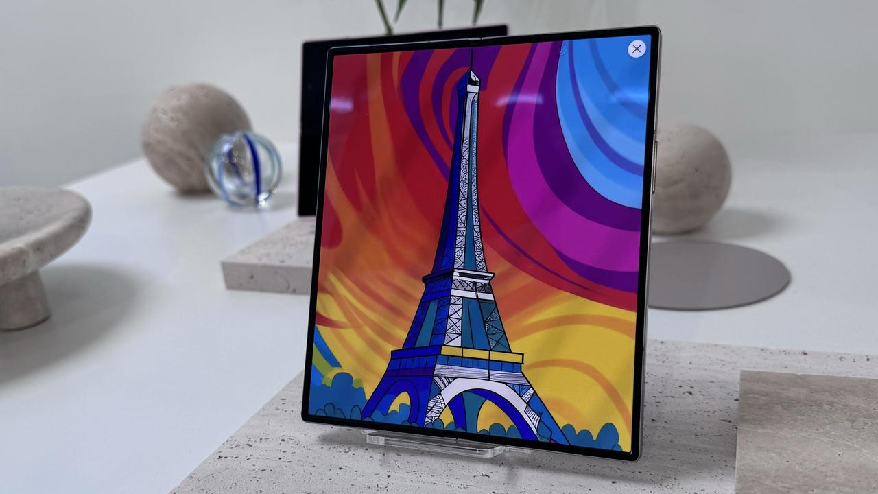 Samsung shows off its new Galaxy Z Fold 6. Picture: Lauren Chaplin.