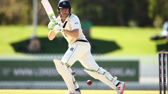 Will Pucovski of Victoria bats during day one of the Sheffield Shield Final 