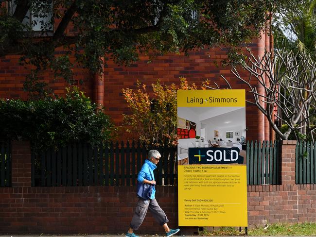 SYDNEY, AUSTRALIA - NewsWire Photos JUNE, 14, 2021: A sold/for sale sign on a residential property in Sydney's east. Picture: NCA NewsWire/Joel Carrett