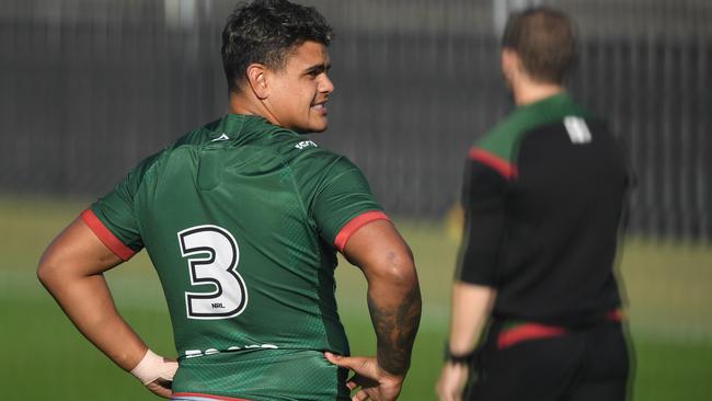 Teammates have expressed fears Latrell Mitchell will turn his back on the game Picture: AAP