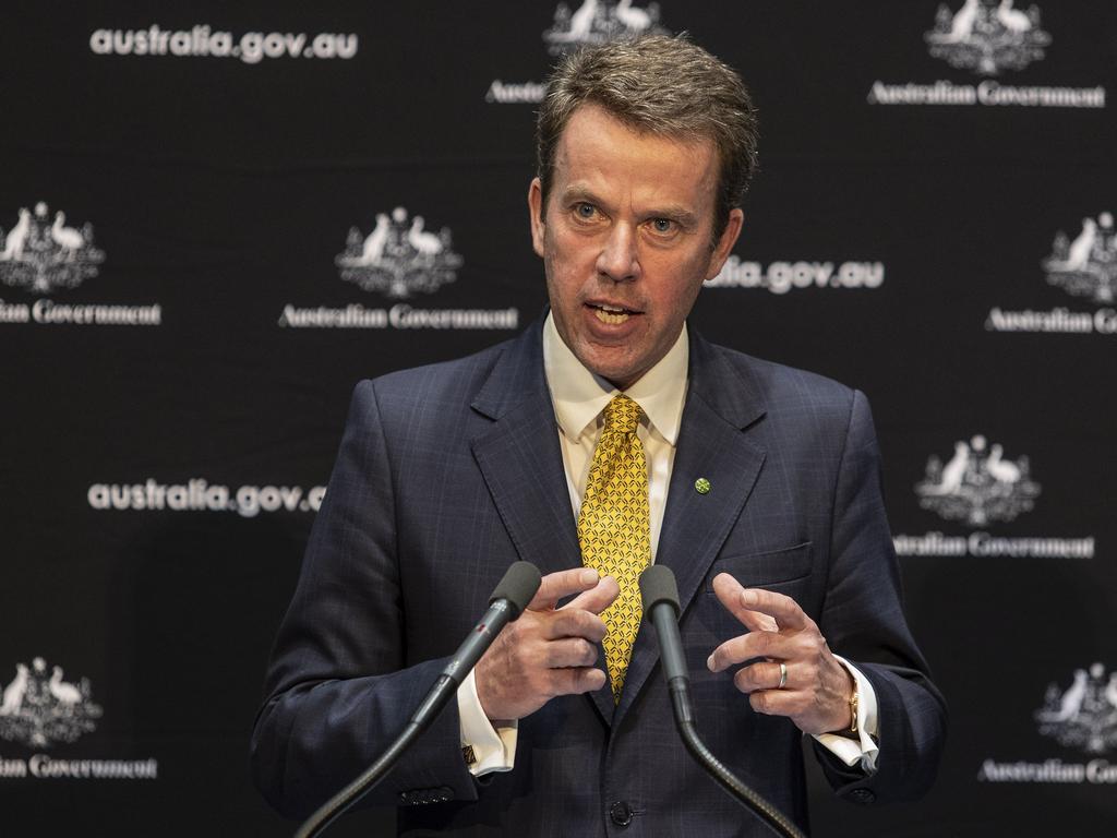 Education Minister Dan Tehan says the Job-ready Graduates package will also increase the number of university places forAustralian students. Picture: Gary Ramage