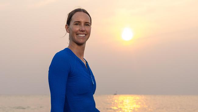 NETWORK SPECIAL.  MUST TALK WITH NETWORK PIC DESK JEFF DARMANIN OR KRISTI MILLER BEFORE PUBLISHING.Olympian Emma McKeon, a UNICEF Australia ambassador, joins a group of female swimmers and surfers in the water at Laboni Beach, Cox's Bazar, Bangladesh. Many of the underprivileged children face violence, abuse and exploitation. As well as providing them with vital water safety skills, the UNICEF supported program is about empowering them.Australian gold medalist Emma McKeon joins UNICEF Bangladesh as a new ambassador, supporting efforts to improve the lives of children across the country. Picture: Jason Edwards