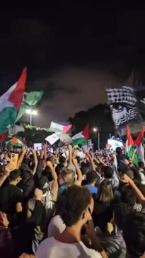 Pro-Palestinian Demonstrators Rally in Casablanca