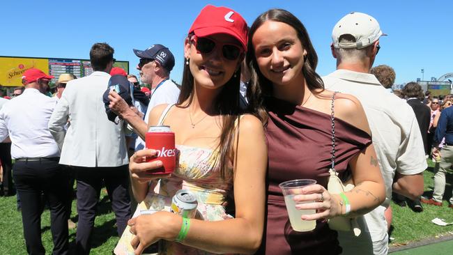 Taylah and Kyra together at the Cox Plate.